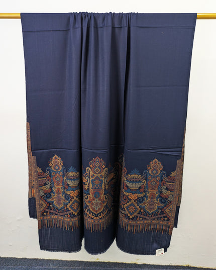 Luxury Wool Pashmina with Kani 2 Side Border Work Shawl