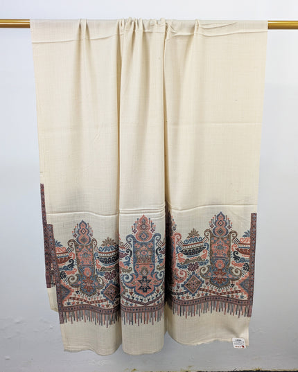 Luxury Wool Pashmina with Kani 2 Side Border Work Shawl