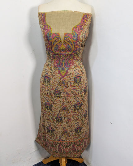 Luxury Wool Pashmina with Kalamkari Work 3Pc Unstitched