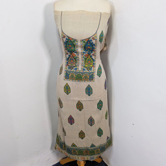 Premium Wool Pashmina with Kalamkari Work 3Pc Unstitched