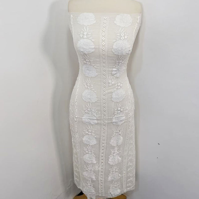 Exquisite Pure China Crinkle with Tarkashi & Shadow Work (Dyeable in All Colors)