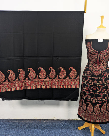 Exquisite Wool Pashmina with Kani Work 3Pc Unstitched