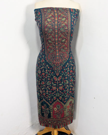 Luxury Wool Pashmina with Zari Kani Work 3Pc Unstitched