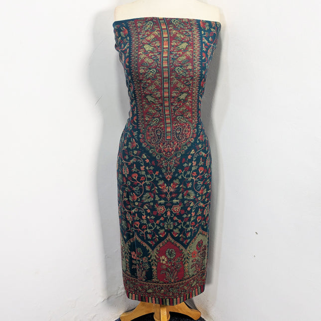 Luxury Wool Pashmina with Zari Kani Work 3Pc Unstitched