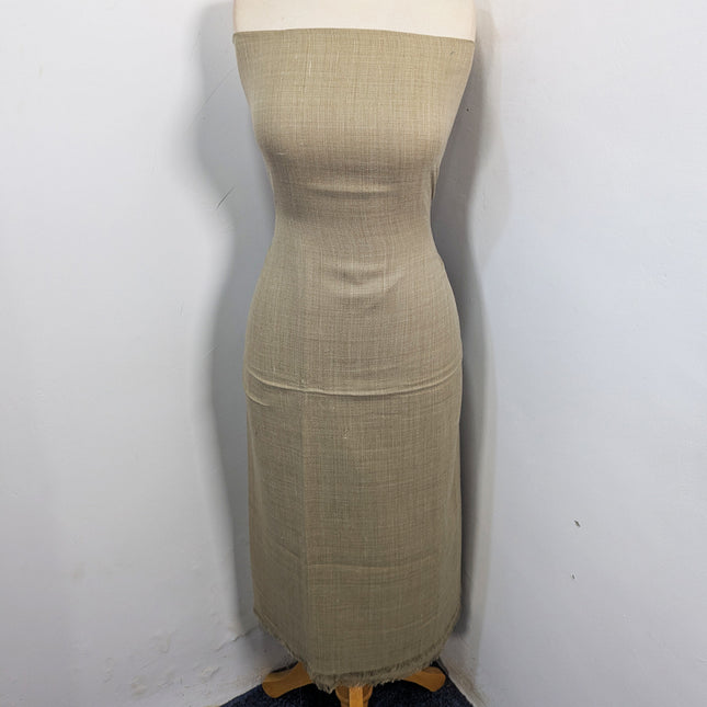 Wool Pashmina Plain Shirt with Kani Border Work Shawl 3Pc Unstitched