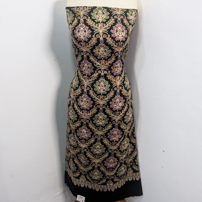 Pure Wool Pashmina with Indian Karhai Work 3Pc Unstitched
