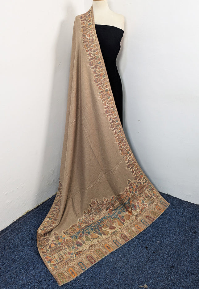 Pure Indian Kani Wool Pashmina Shawl (Baraat Special)