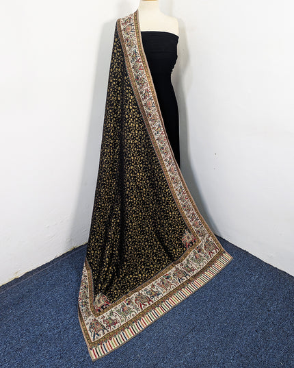 Premium Pure Indian Kani Wool Pashmina Shawl (Baraat Special)