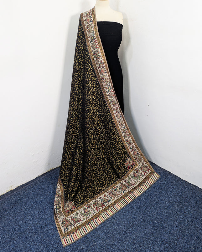 Premium Pure Indian Kani Wool Pashmina Shawl (Baraat Special)
