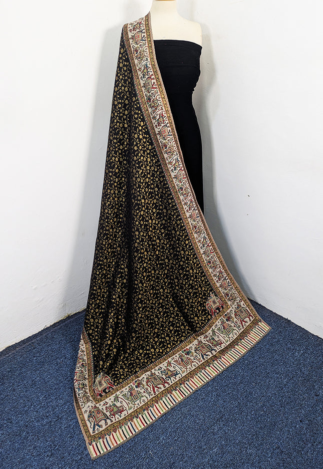 Premium Pure Indian Kani Wool Pashmina Shawl (Baraat Special)