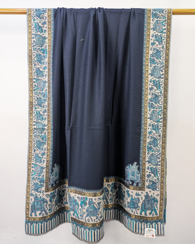 Exclusive Pure Indian Kani Wool Pashmina Shawl (Baraat Special)