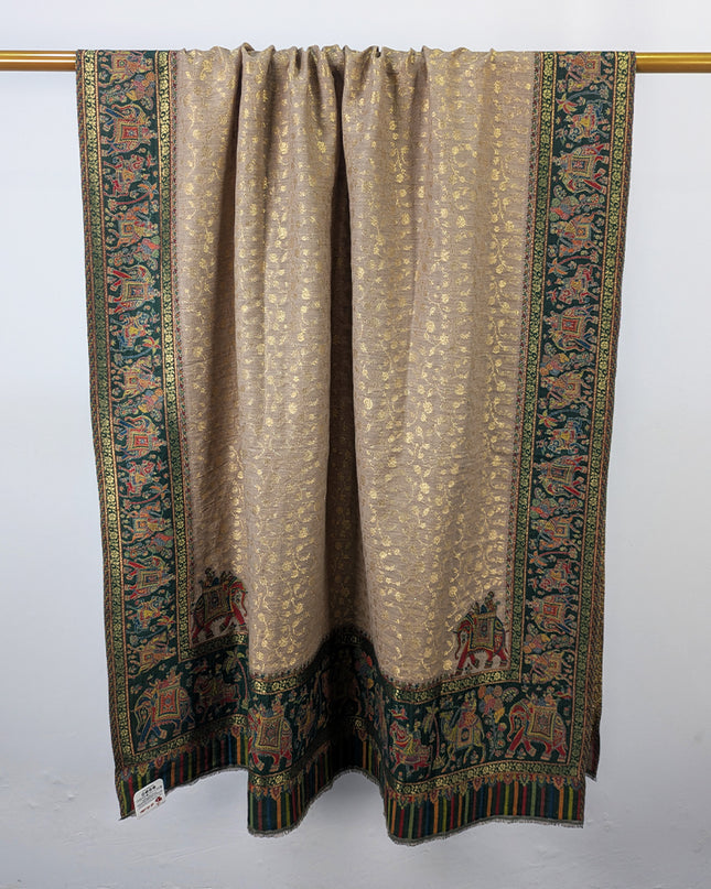 Premium Pure Indian Kani Wool Pashmina Shawl (Baraat Special)