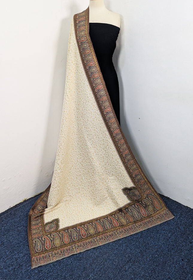Exquisite Pure Indian Kani Wool Pashmina Shawl (Baraat Special)