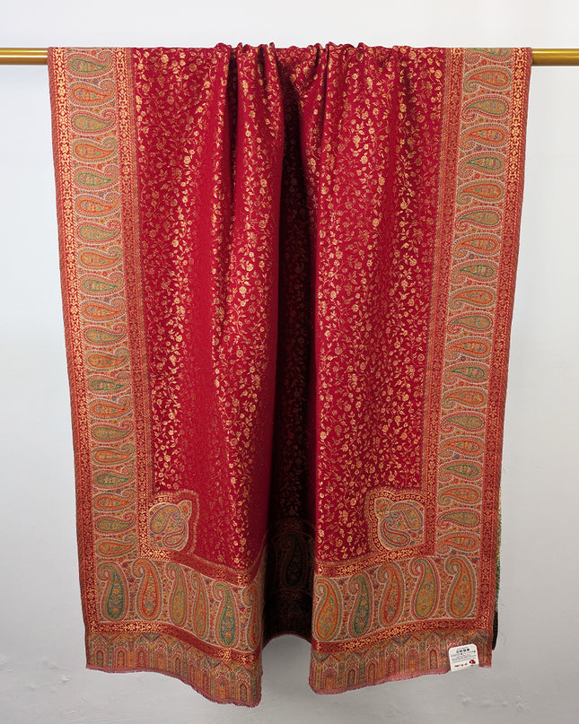 Exquisite Pure Indian Kani Wool Pashmina Shawl (Baraat Special)