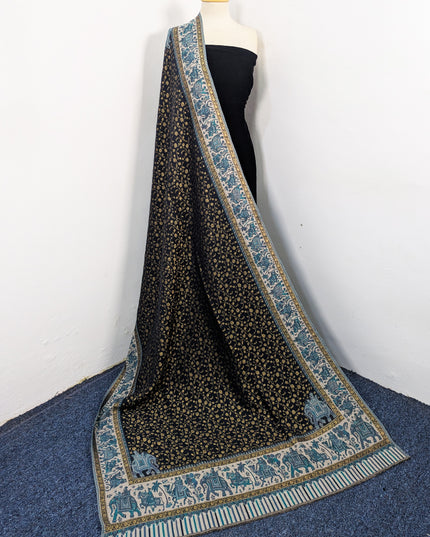 Premium Pure Indian Kani Wool Pashmina Shawl (Baraat Special)
