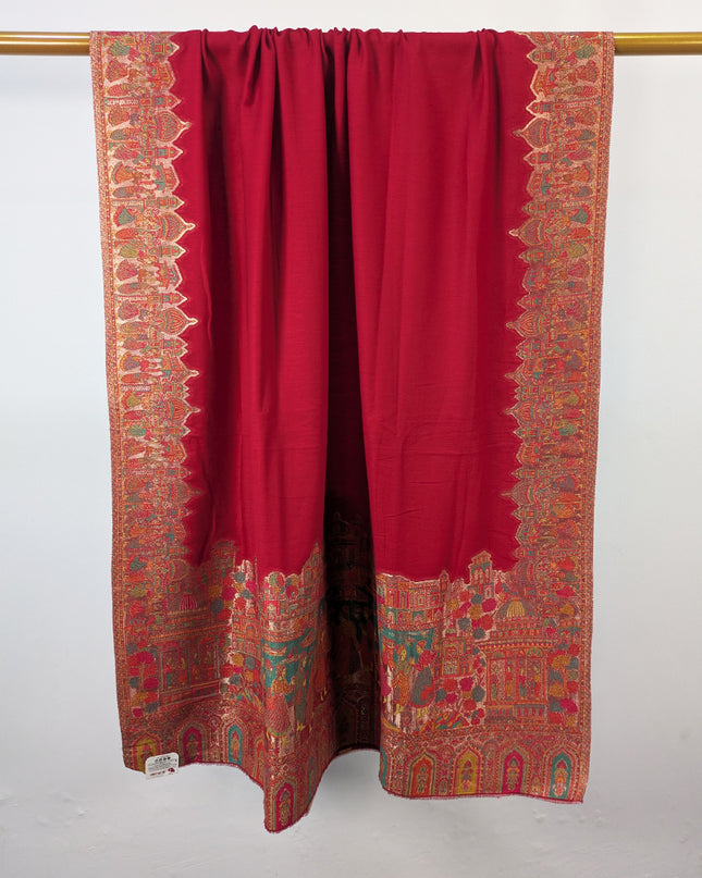 Pure Indian Kani Wool Pashmina Shawl (Baraat Special)