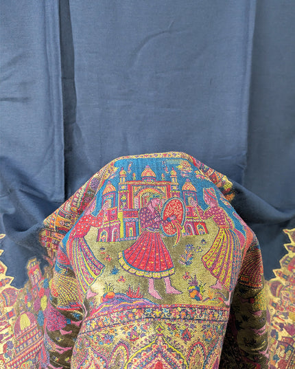 Pure Indian Kani Wool Pashmina Shawl (Baraat Special)