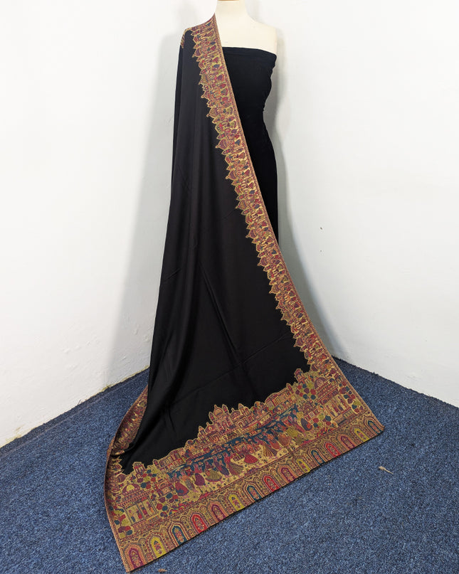 Pure Indian Kani Wool Pashmina Shawl (Baraat Special)