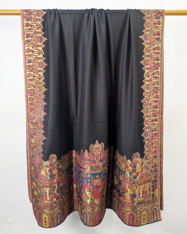 Pure Indian Kani Wool Pashmina Shawl (Baraat Special)