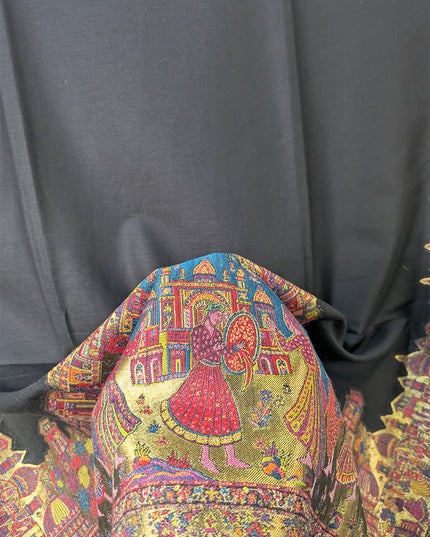Pure Indian Kani Wool Pashmina Shawl (Baraat Special)