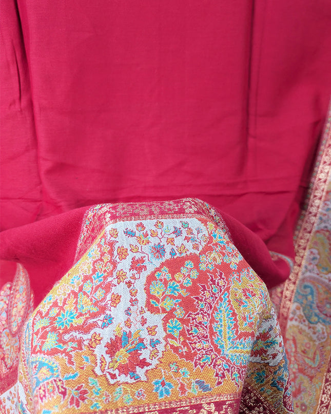 Luxury Pure Indian Kani Wool Pashmina Shawl (Baraat Special)