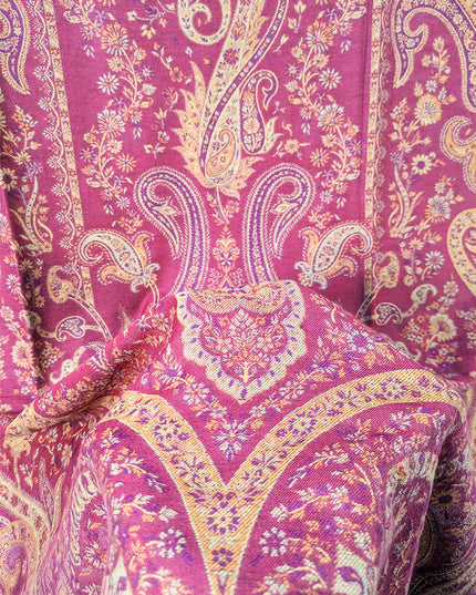 Premium Pure Indian Kani Wool Pashmina Shawl (Ready To Wear)