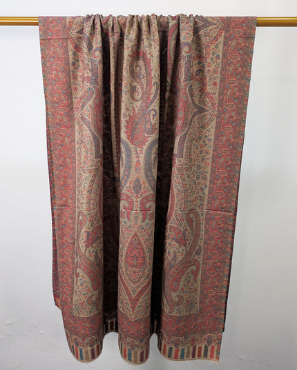 Premium Pure Indian Kani Wool Pashmina Shawl (Ready To Wear)