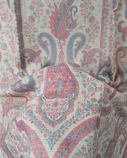 Premium Pure Indian Kani Wool Pashmina Shawl (Ready To Wear)