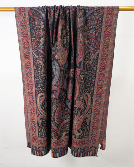 Premium Pure Indian Kani Wool Pashmina Shawl (Ready To Wear)