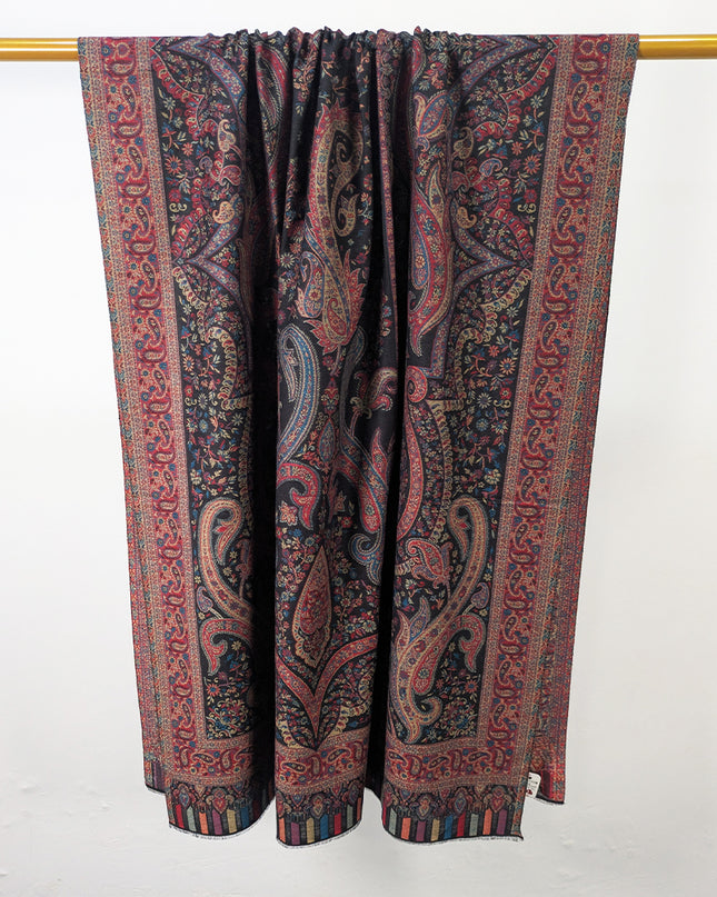 Premium Pure Indian Kani Wool Pashmina Shawl (Ready To Wear)