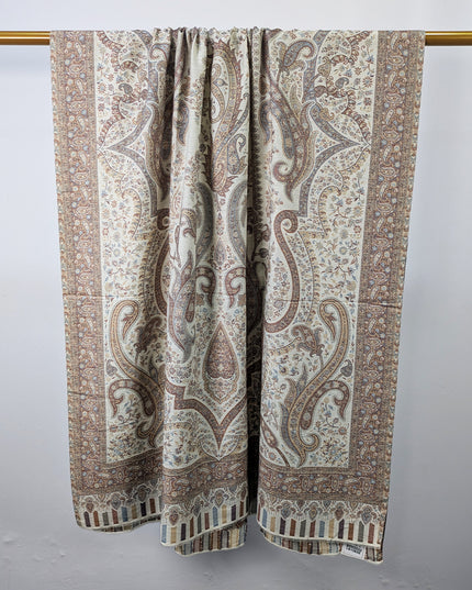 Premium Pure Indian Kani Wool Pashmina Shawl (Ready To Wear)