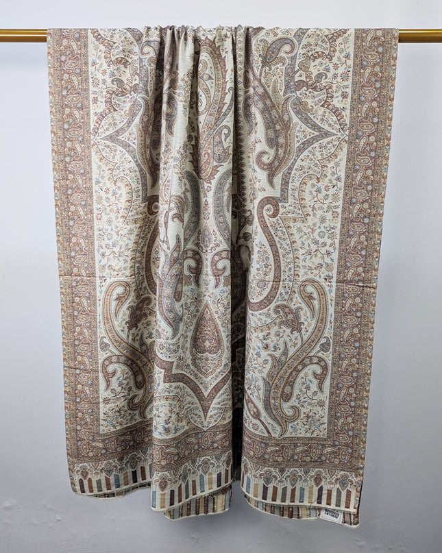Premium Pure Indian Kani Wool Pashmina Shawl (Ready To Wear)