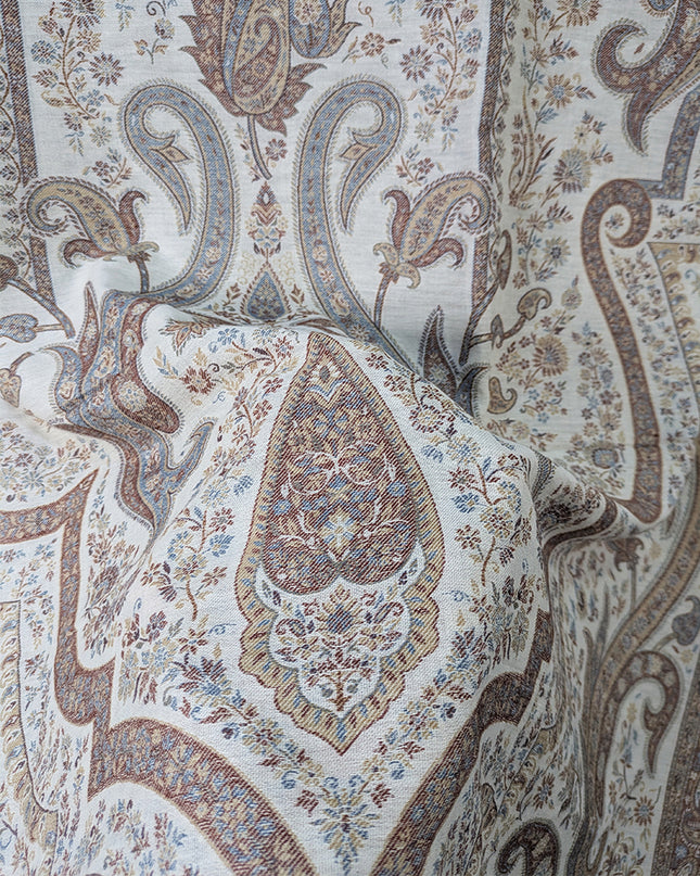 Premium Pure Indian Kani Wool Pashmina Shawl (Ready To Wear)