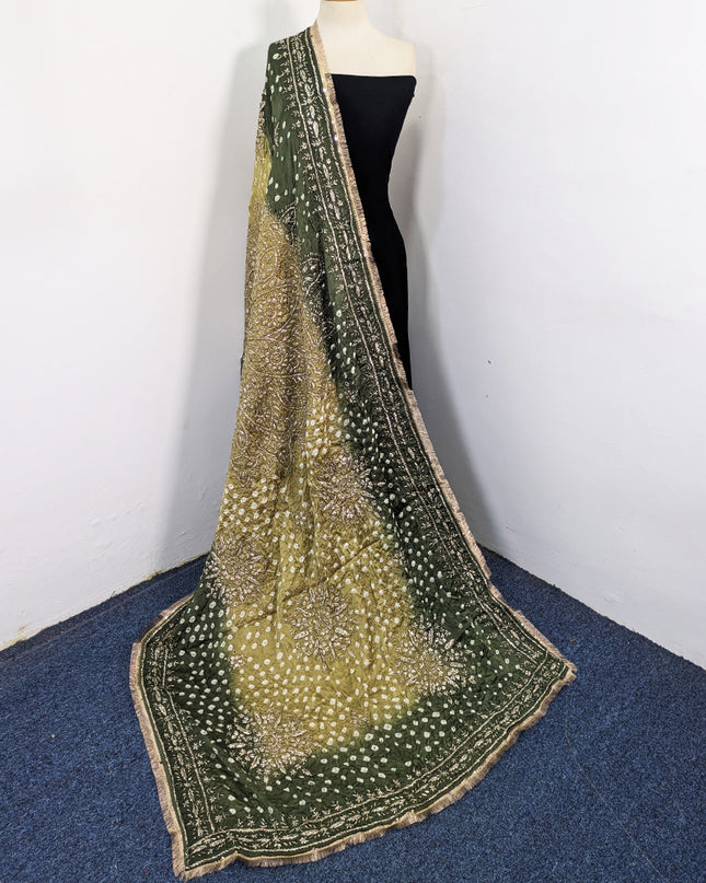 Premium Silk with Handmade Chunnri & Gotta Work Dupatta