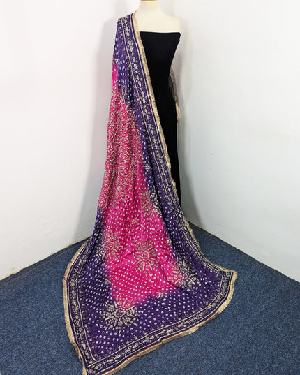 Premium Silk with Handmade Chunnri & Gotta Work Dupatta