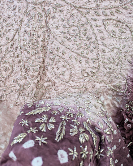 Premium Silk with Handmade Chunnri & Gotta Work Dupatta