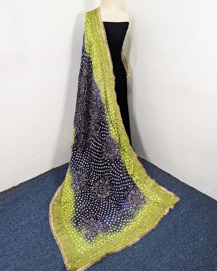Premium Silk with Handmade Chunnri & Gotta Work Dupatta