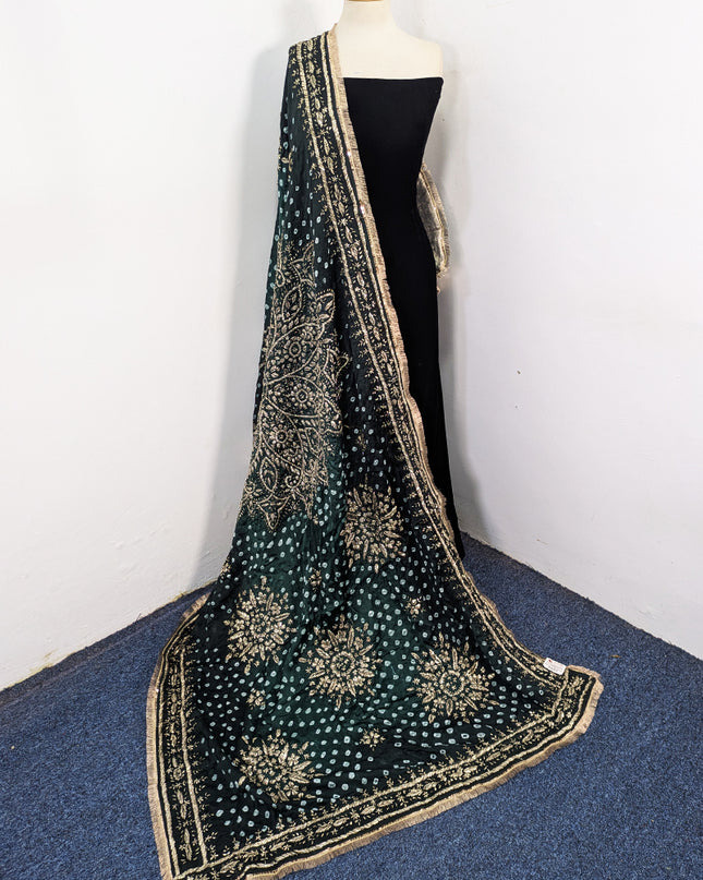 Premium Silk with Handmade Chunnri & Gotta Work Dupatta