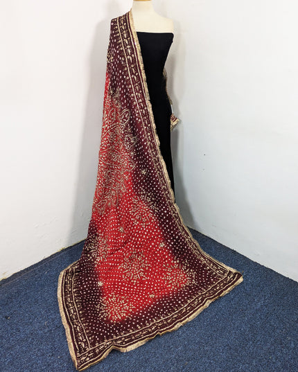 Premium Silk with Handmade Chunnri & Gotta Work Dupatta