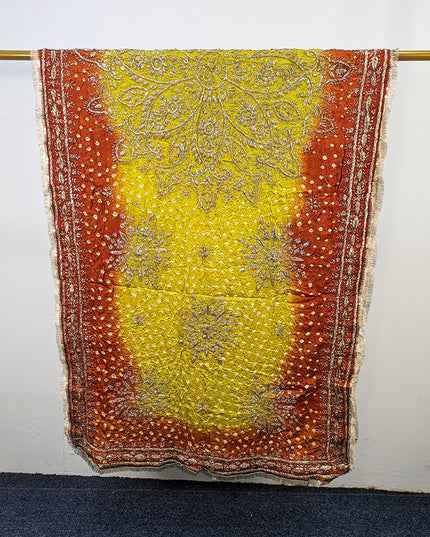 Premium Silk with Handmade Chunnri & Gotta Work Dupatta
