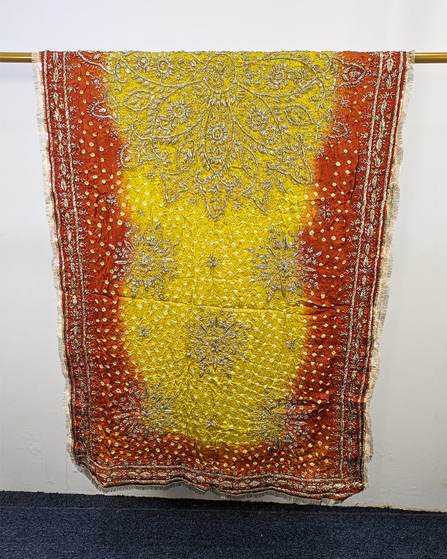Premium Silk with Handmade Chunnri & Gotta Work Dupatta