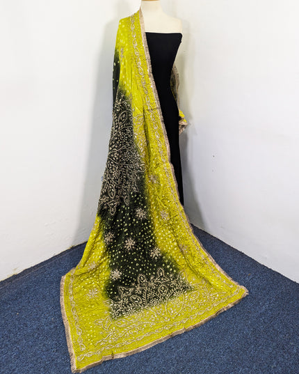 Premium Silk with Handmade Chunnri & Gotta Work Dupatta