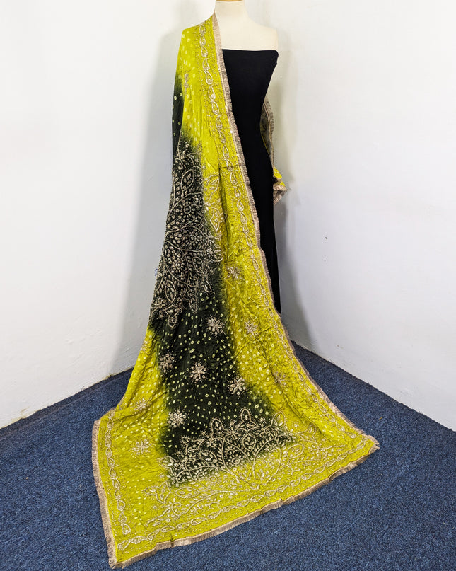 Premium Silk with Handmade Chunnri & Gotta Work Dupatta