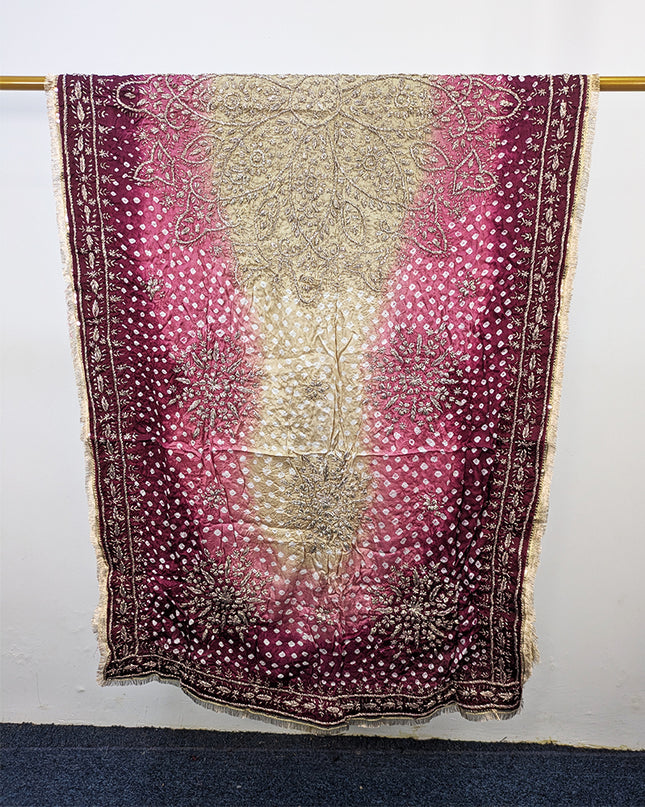 Premium Silk with Handmade Chunnri & Gotta Work Dupatta