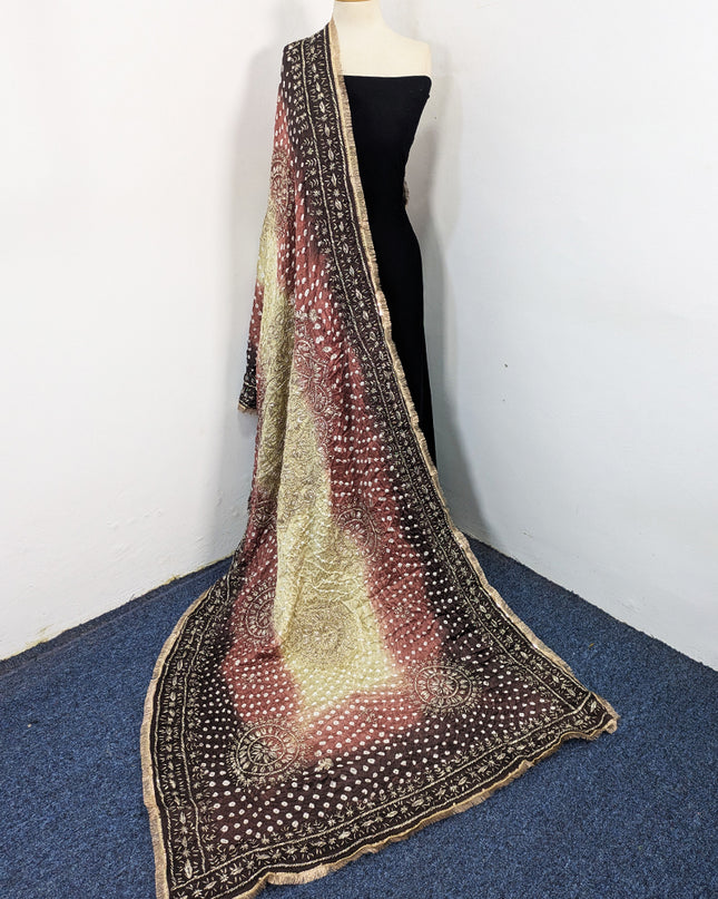 Premium Silk with Handmade Chunnri & Gotta Work Dupatta