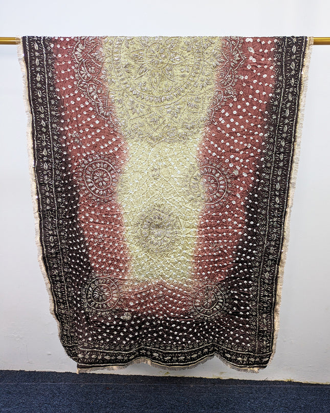 Premium Silk with Handmade Chunnri & Gotta Work Dupatta