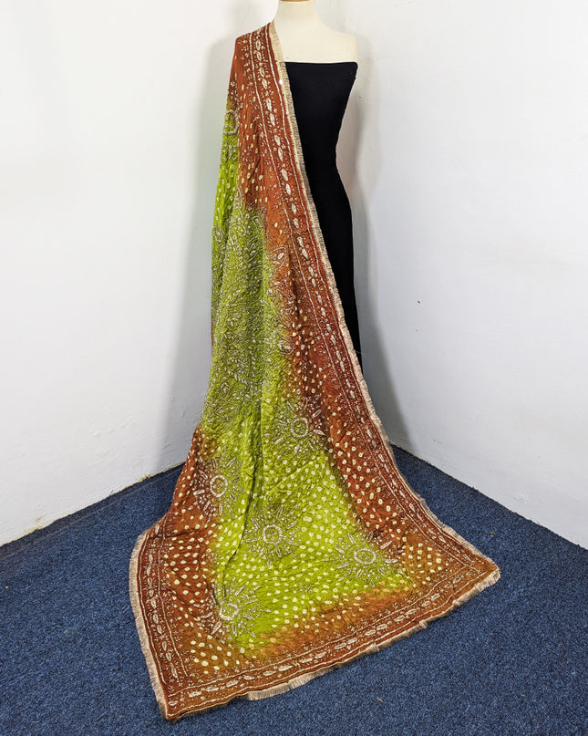 Premium Silk with Handmade Chunnri & Gotta Work Dupatta