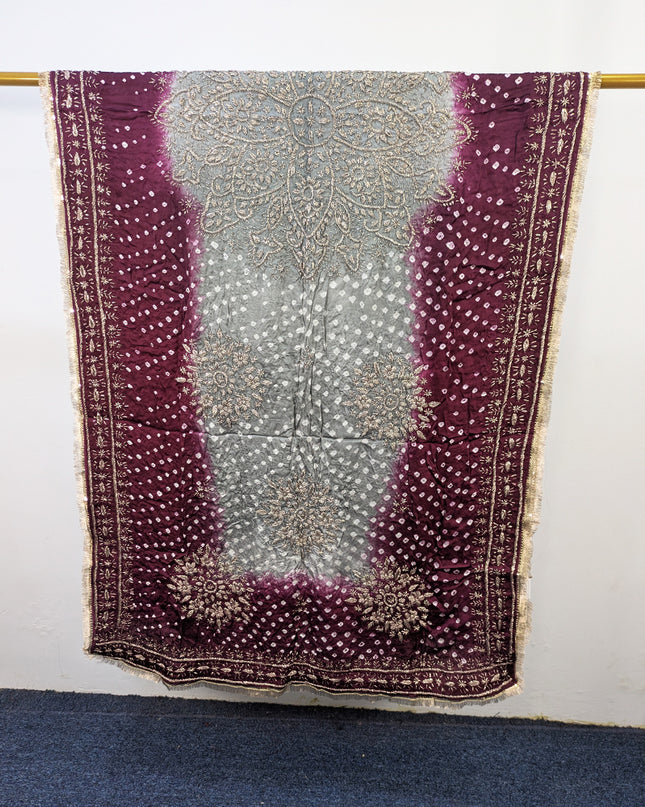 Premium Silk with Handmade Chunnri & Gotta Work Dupatta