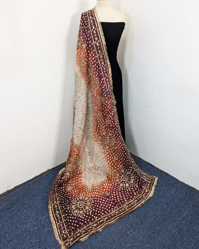 Premium Silk with Handmade Chunnri & Gotta Work Dupatta