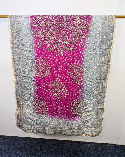 Premium Silk with Handmade Chunnri & Gotta Work Dupatta